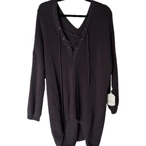 NWT Altered State Long Brown and Oversized Shirt Women’s Size Medium
